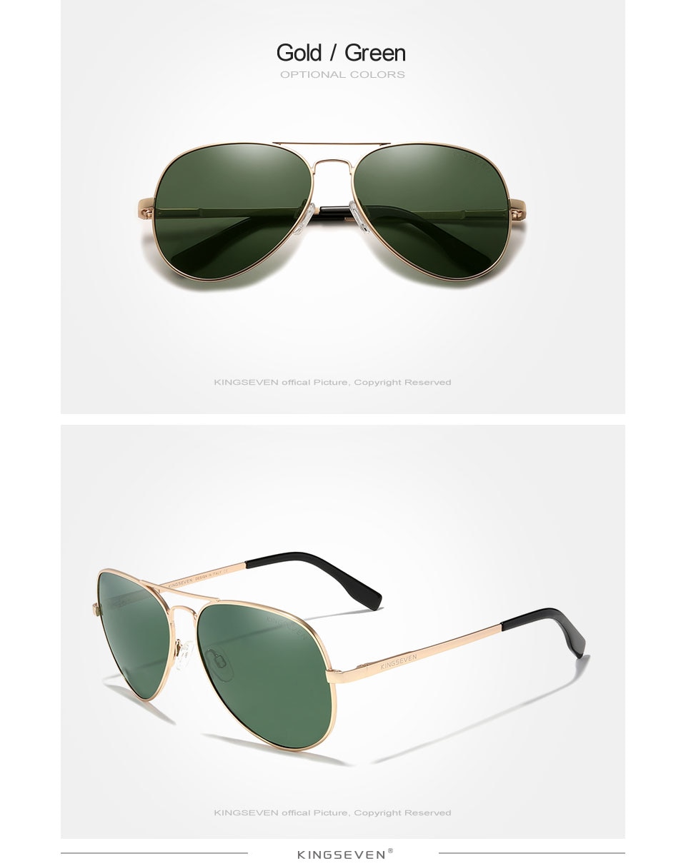 KINGSEVEN Brand Men Aluminum Polarized Sunglasses 2021