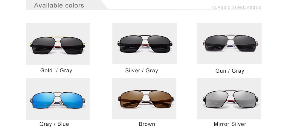 KINGSEVEN Aluminum Men’s Sunglasses Polarized Lens Brand