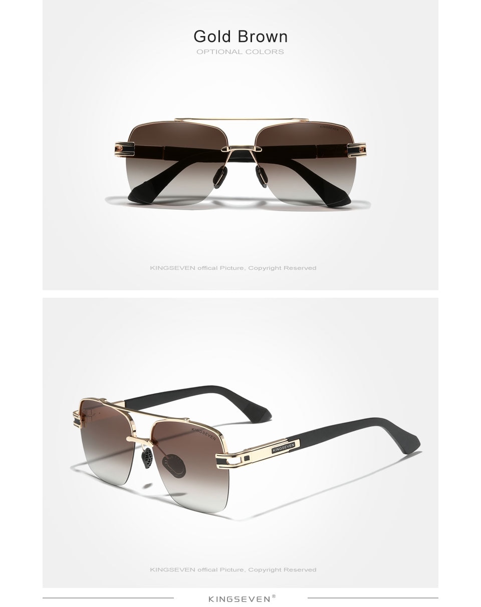 KINGSEVEN Brand New Design Polarized Gradient Sunglasses For Men