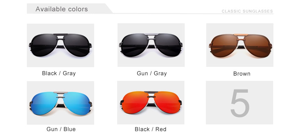 KINGSEVEN Original High Quality Polarized Sunglasses Men Women Pilot Driving Aluminum+TR90 Sun Glasses Goggle UV400