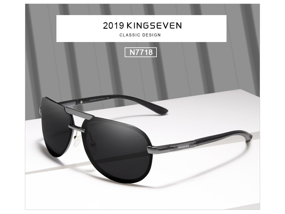 KINGSEVEN Original High Quality Polarized Sunglasses Men Women