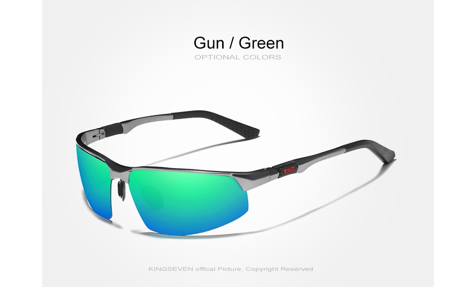 KINGSEVEN 2020 Aluminum Photochromic Sunglasses Men Polarized Vintage Black Driving Sun Glasses For men Oculos De Sol Masculino
