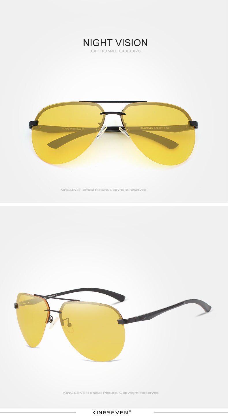 KINGSEVEN Aluminum HD Polarized Aviation Sunglasses