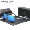 KINGSEVEN 2021 Driving Men’s Aluminum Temples Pilot Sunglasses