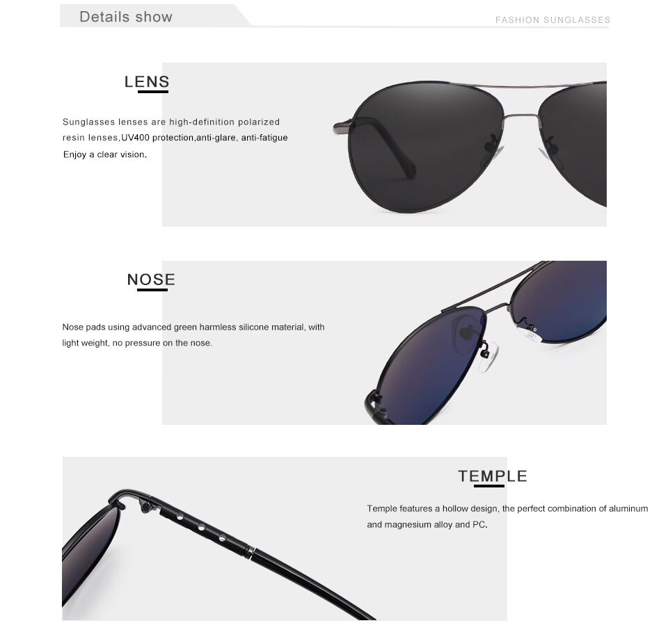 KINGSEVEN Brand Design Pilot Sunglasses Men and Women Polarized Mirror Hollow Frame UV Glass Goggles For Driving Fishing N7866