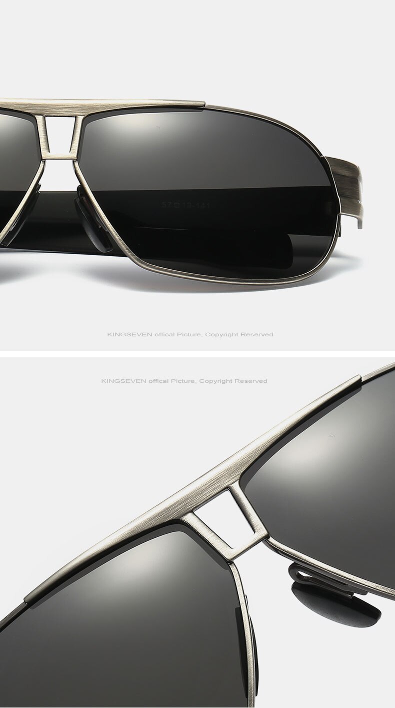 KINGSEVEN Fashion Driving Sun Glasses For Men Polarized sunglasses UV400 Protection Brand Design Eyewear High Quality