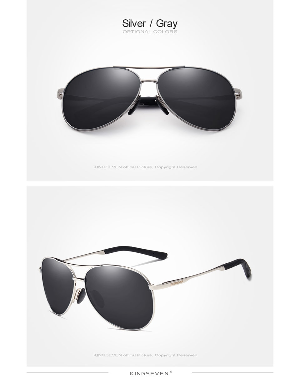 KINGSEVEN Brand Fashion Men's UV400 Polarized Sunglasses Men Driving Shield Eyewear Sun Glasses Oculos Gafas N7013
