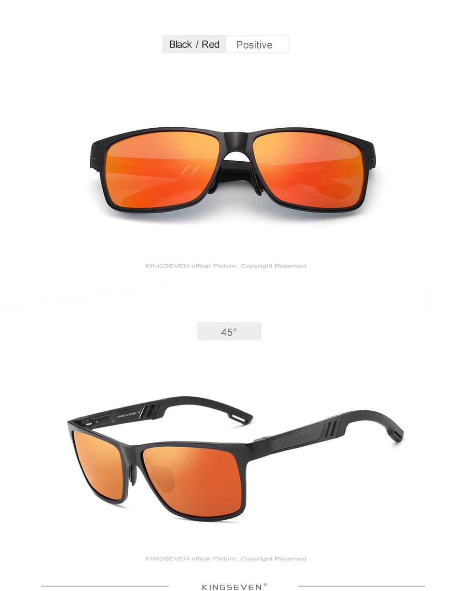 KINGSEVEN Brand New Polarized Sunglasses Men Unisex Metal Frame Driving Glasses Women Retro Sun Glasses Gafas