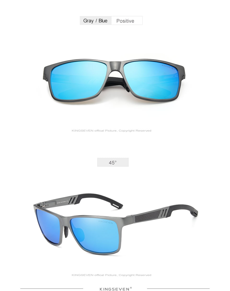 KINGSEVEN Brand New Polarized Sunglasses Men Unisex Metal Frame Driving Glasses Women Retro Sun Glasses Gafas