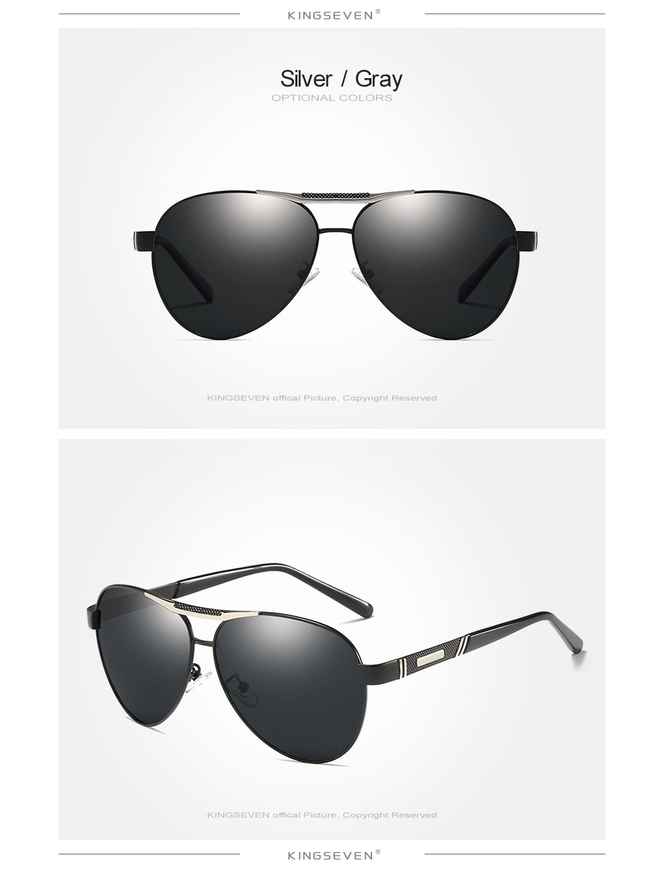 KINGSEVEN New Fashion Vintage Sunglasses Brand Designer