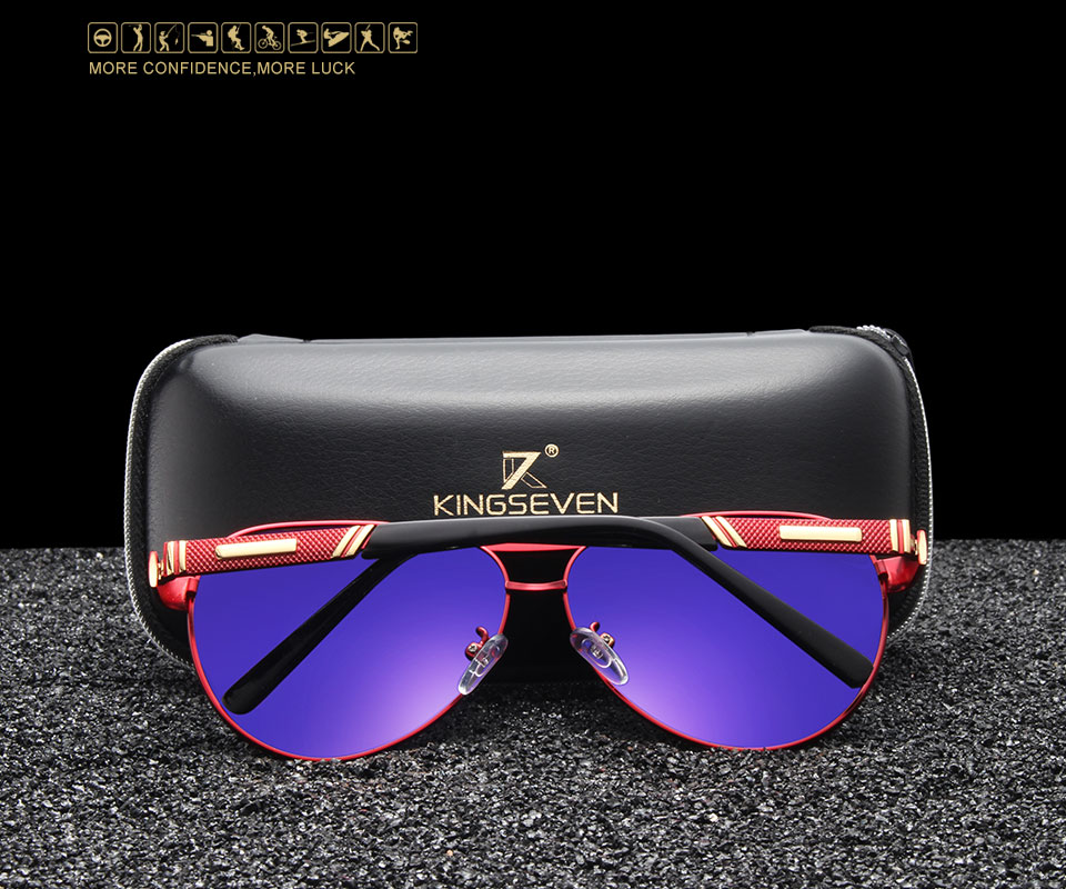 KINGSEVEN 2018 New Fashion Vintage Sunglasses Women Brand Designer Square Sun Glasses Women Glasses