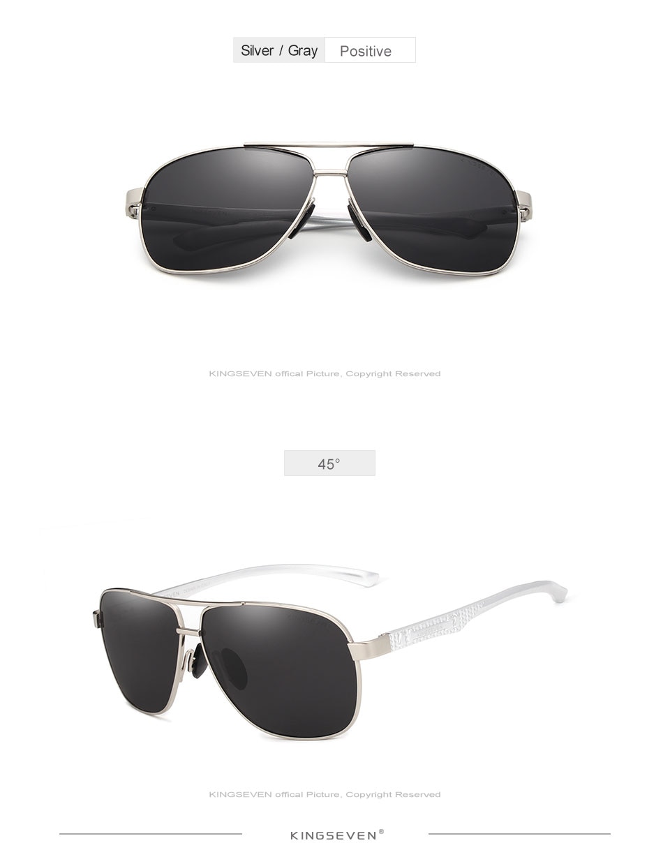 KINGSEVEN Fashion Polarized Sunglasses Men Retro Style Sun Glasses Brand Designer Sports Vacation Glasses For Men