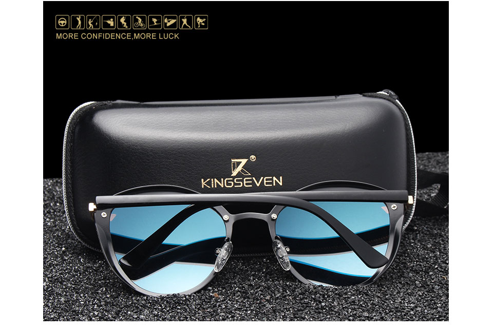 KINGSEVEN Cat Eye Sunglasses Women Polarized Fashion Ladies