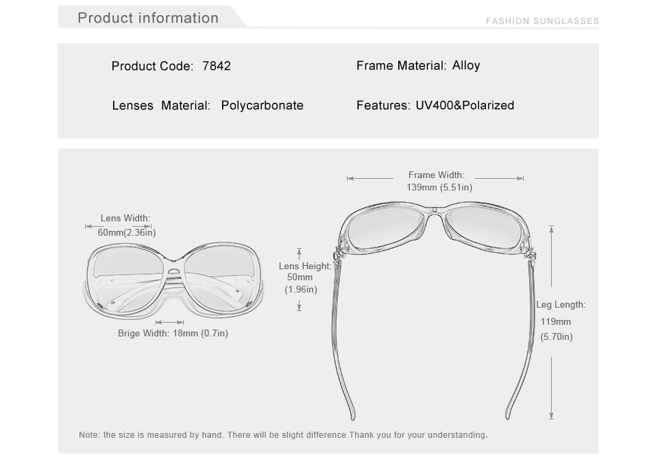 KINGSEVEN HD Sunglasses Polarized Retro Big Frame Luxury Eyewear