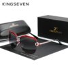 KINGSEVEN Luxury Brand Gradient Polarized Lens Round Sunglasses