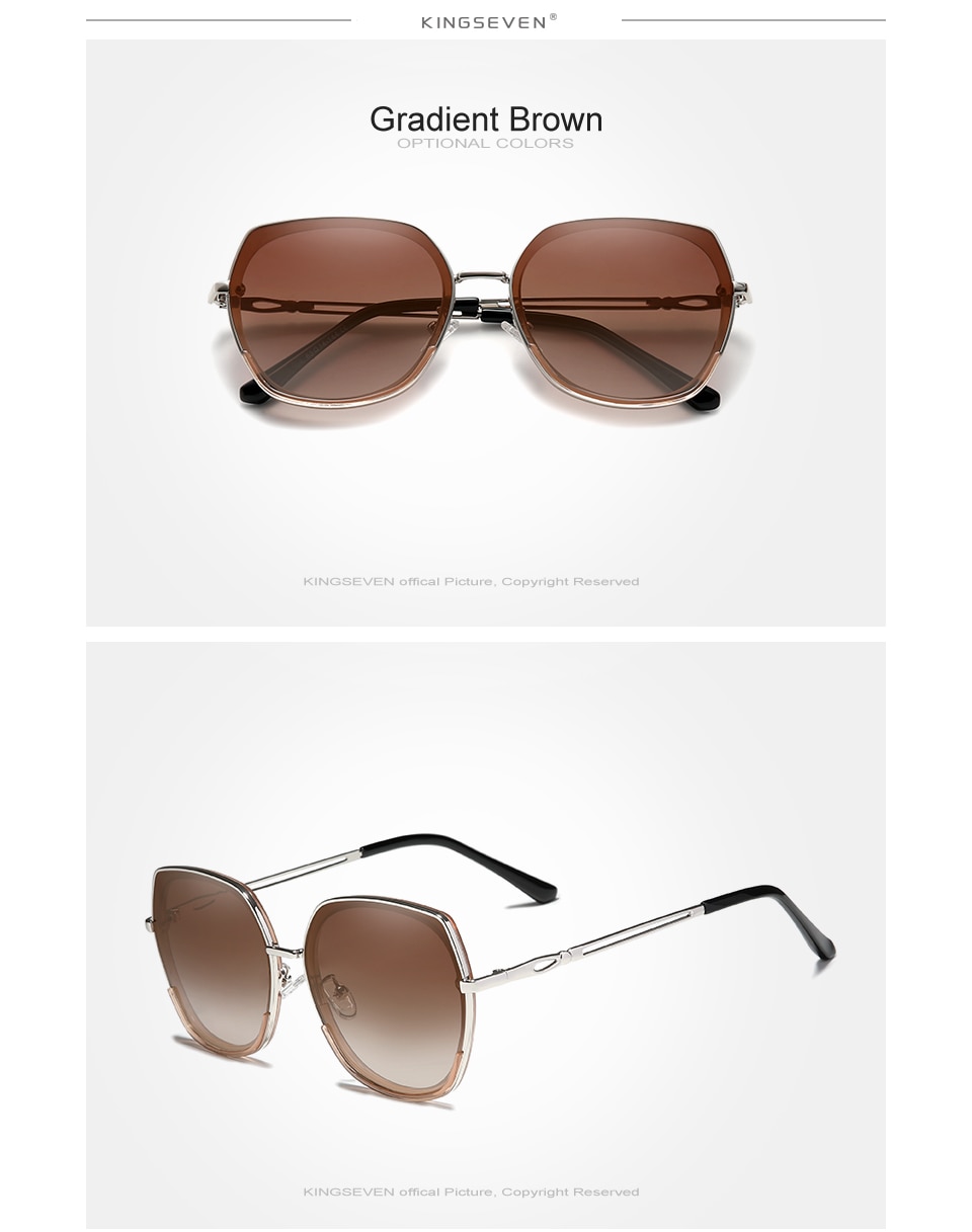 KINGSEVEN Women’s Sunglasses Polarized Gradient Lens Luxury Ladies