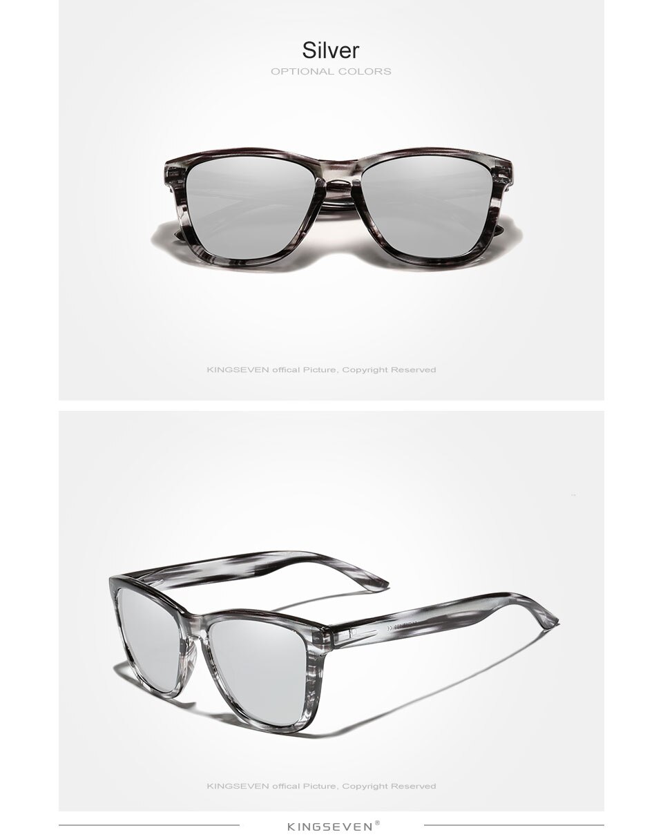 KINGSEVEN Ultralight TR90 Leopard Print Frame Polarized Sunglasses