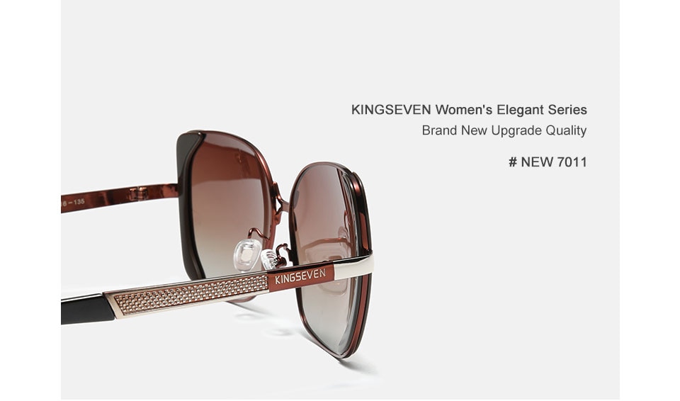 KINGSEVEN Polarized Gradient Lens Sunglasses Ladies Butterfly