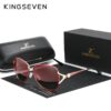 KINGSEVEN Luxury Gradient Polarized Lens Round Sunglasses