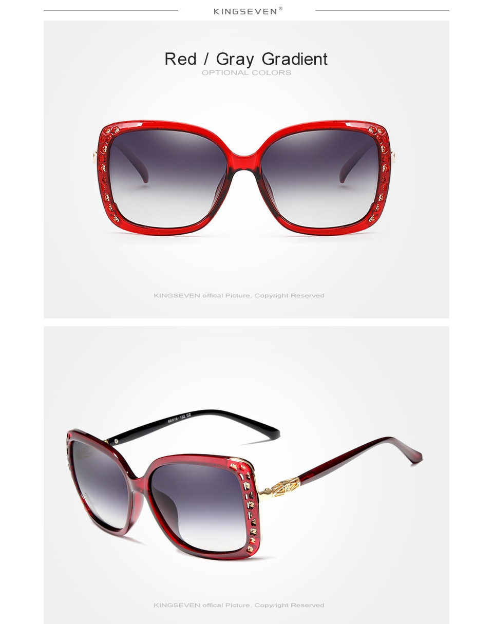 KINGSEVEN 2021 Women’s Fashion Polarized Sunglasses Butterfly Frame
