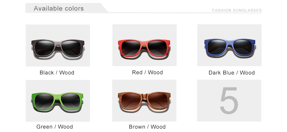 KINGSEVEN Handmade 2021 Natural Wooden Sunglasses Men