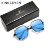 KINGSEVEN Elegant Series Women Polarized Sunglasses Double Frame
