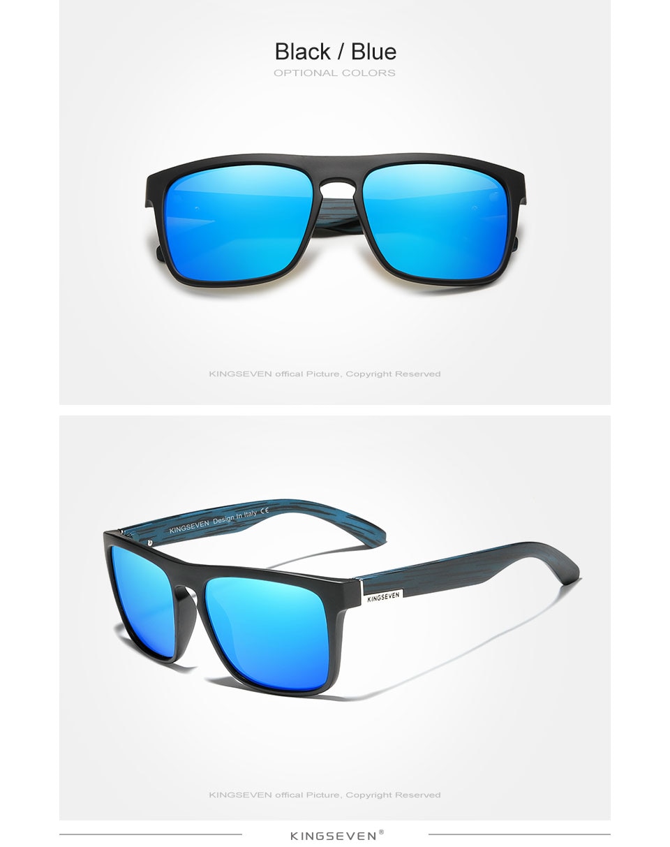 KINGSEVEN TR90 Frame Mirror Lens Sunglasses Polarized Men‘s Glasses Outdoor Sports Male Eyewear Original Accessories N751