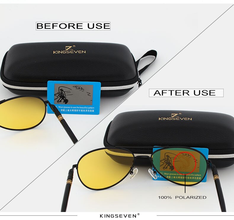 2018 Mens Polarized Night Driving Sunglasses Men Brand Designer Yellow Lens Night Vision Driving Glasses Goggles Reduce Glare
