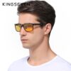 KINGSEVEN Aluminum Polarized Night Vision Square Sunglasses