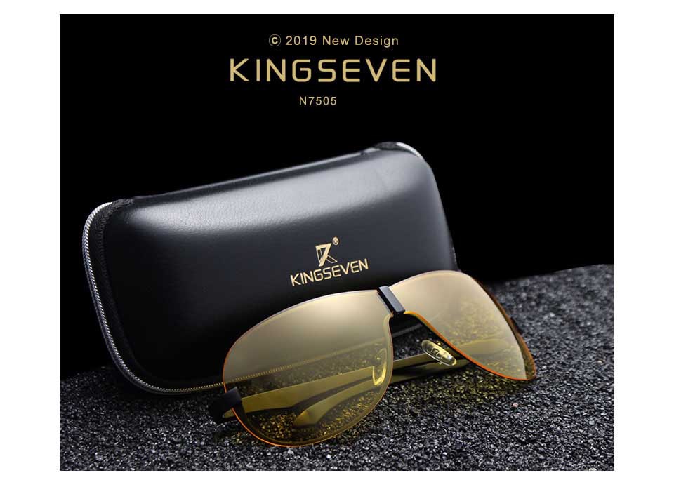 KINGSEVEN HD Night Vision Glasses Polarized Men Classic