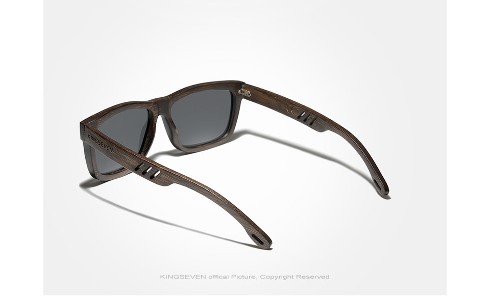 KINGSEVEN Luxury Design Handmade Natural Wooden Sunglasses