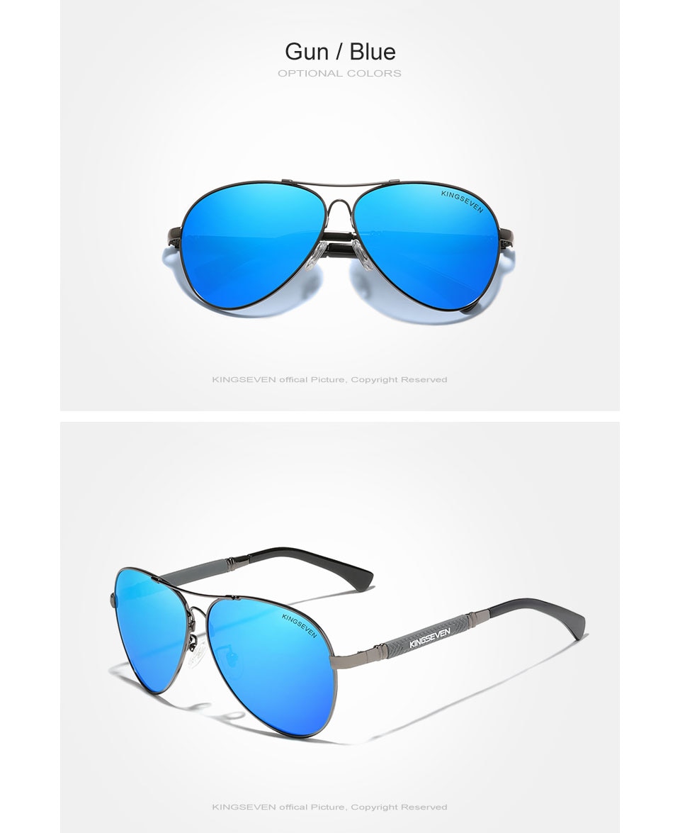KINGSEVEN New Trend Quality Titanium Alloy Men’s Sunglasses