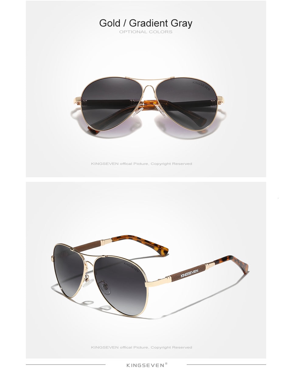 KINGSEVEN New Trend Quality Titanium Alloy Men’s Sunglasses
