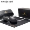 KINGSEVEN Vintage Retro Men Polarized Sunglasses Square Classic
