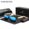 KINGSEVEN Brand Original Design Aluminum Bamboo Sunglasses